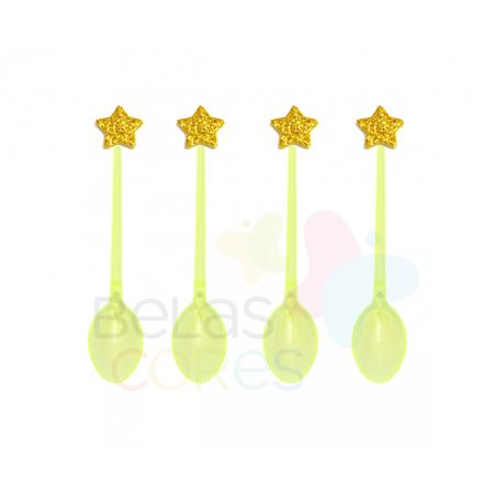 colherzinha-acrilica-amarela-aplique-estrela-ouro-tamanho-pp-50-unidades colherzinha-acrilica-amarela-aplique-estrela-ouro-tamanho-pp-50-unidades