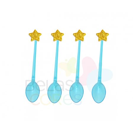 colherzinha-acrilica-azul-aplique-estrela-ouro-tamanho-pp-50-unidades colherzinha-acrilica-azul-aplique-estrela-ouro-tamanho-pp-50-unidades