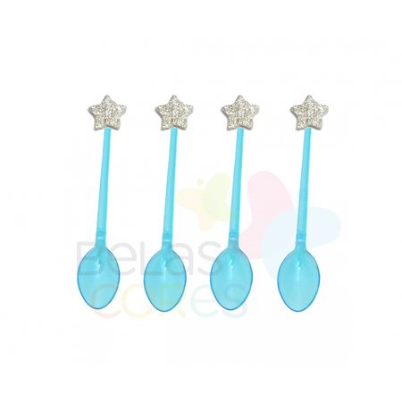 colherzinha-acrilica-azul-aplique-estrela-prata-tamanho-pp-50-unidades colherzinha-acrilica-azul-aplique-estrela-prata-tamanho-pp-50-unidades