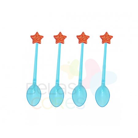 colherzinha-acrilica-azul-aplique-estrela-vermelho-tamanho-pp-50-unidades colherzinha-acrilica-azul-aplique-estrela-vermelho-tamanho-pp-50-unidades