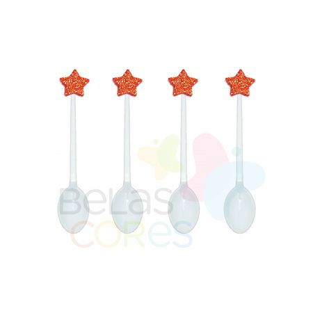 colherzinha-acrilica-branca-aplique-estrela-vermelho-tamanho-pp-50-unidades colherzinha-acrilica-branca-aplique-estrela-vermelho-tamanho-pp-50-unidades