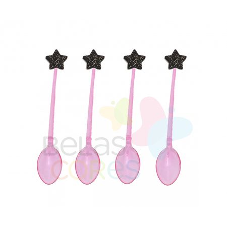 colherzinha-acrilica-rosa-aplique-estrela-preto-tamanho-pp-50-unidades colherzinha-acrilica-rosa-aplique-estrela-preto-tamanho-pp-50-unidades