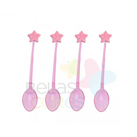 colherzinha-acrilica-rosa-aplique-estrela-rosa-tamanho-pp-50-unidades colherzinha-acrilica-rosa-aplique-estrela-rosa-tamanho-pp-50-unidades
