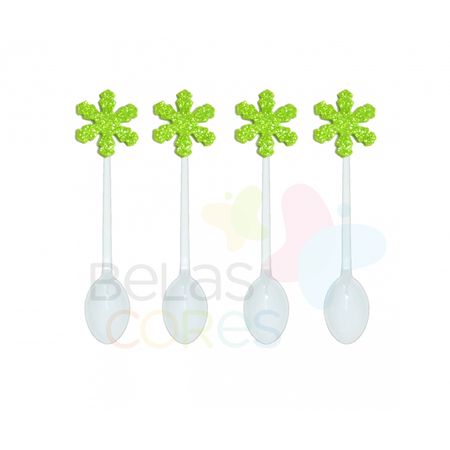 colherzinha-acrilica-branca-aplique-gelo-verde-claro-tamanho-p-50-unidades colherzinha-acrilica-branca-aplique-gelo-verde-claro-tamanho-p-50-unidades