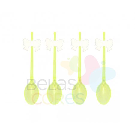 colherzinha-acrilica-amarela-aplique-laco-branco-tamanho-p-50-unidades colherzinha-acrilica-amarela-aplique-laco-branco-tamanho-p-50-unidades