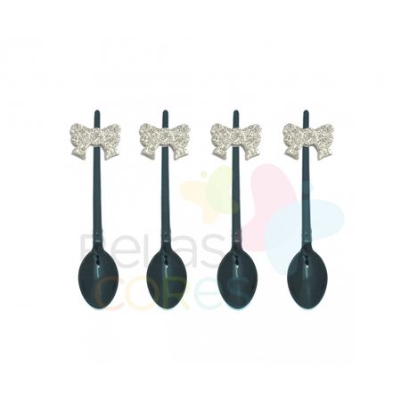 colherzinha-acrilica-preta-aplique-laco-prata-tamanho-p-50-unidades colherzinha-acrilica-preta-aplique-laco-prata-tamanho-p-50-unidades