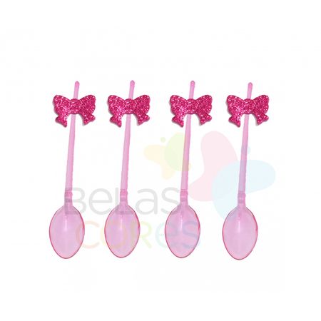 colherzinha-acrilica-rosa-aplique-laco-pink-tamanho-p-50-unidades colherzinha-acrilica-rosa-aplique-laco-pink-tamanho-p-50-unidades