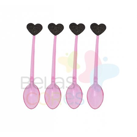 colherzinha-rosa-aplique-coracao-preto colherzinha-rosa-aplique-coracao-preto