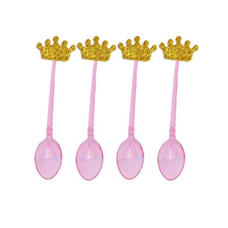 colherzinha-rosa-aplique-coroa-ouro colherzinha-rosa-aplique-coroa-ouro