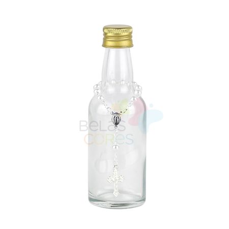 garrafinha-vidro-50ml-tampa-metal-dourada-terco-branco-10-uni garrafinha-vidro-50ml-tampa-metal-dourada-terco-branco-10-uni